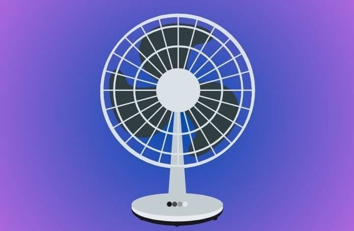 usha table fan