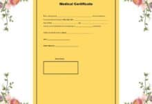 Medical Fitness Certificate